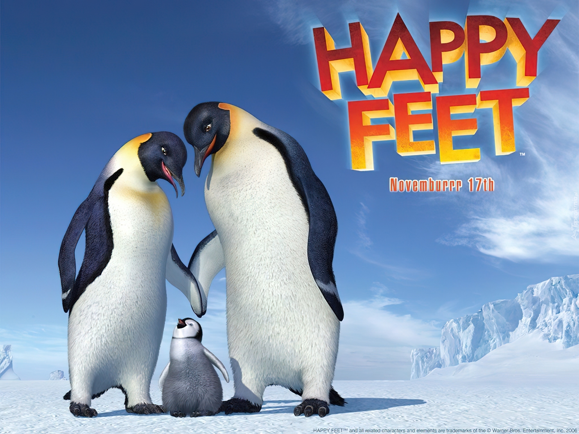 Tupot małych stóp, Happy Feet, rodzinka, pingwinów