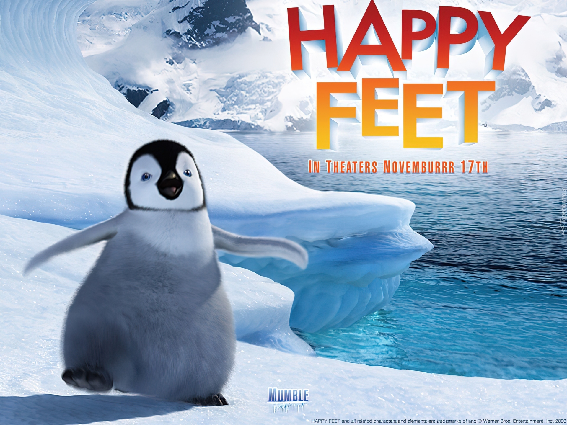 Tupot małych stóp, Happy Feet, Mumble, woda