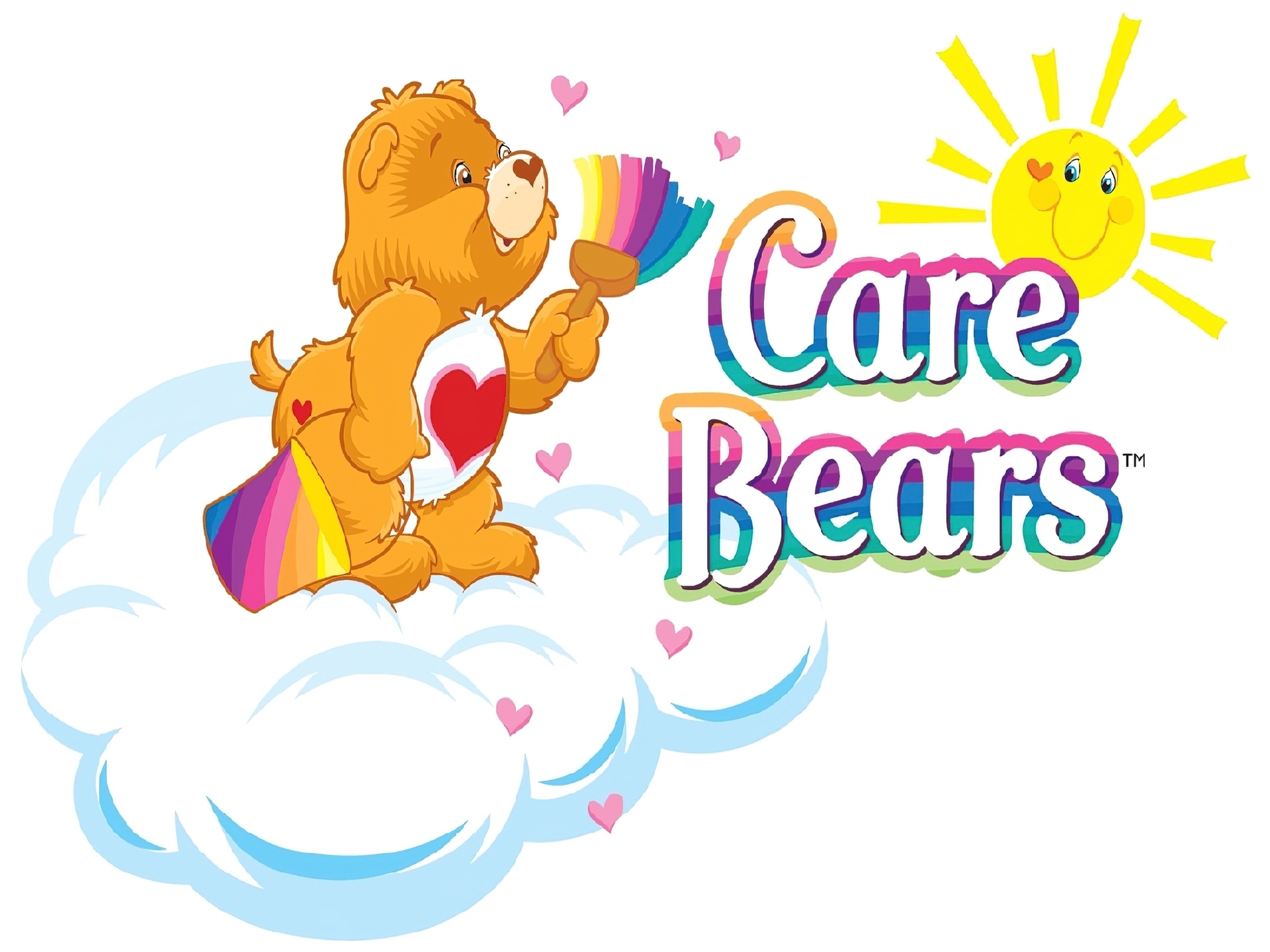 Troskliwe Misie, Care Bears, słońce, miś, chmura