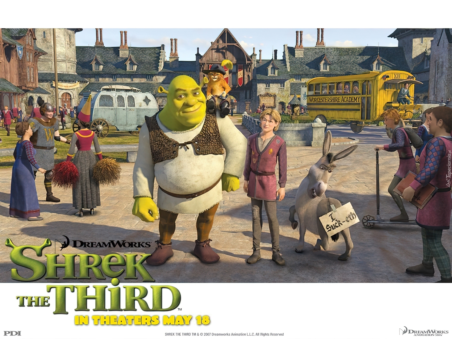 miasto, postacie, Shrek 3