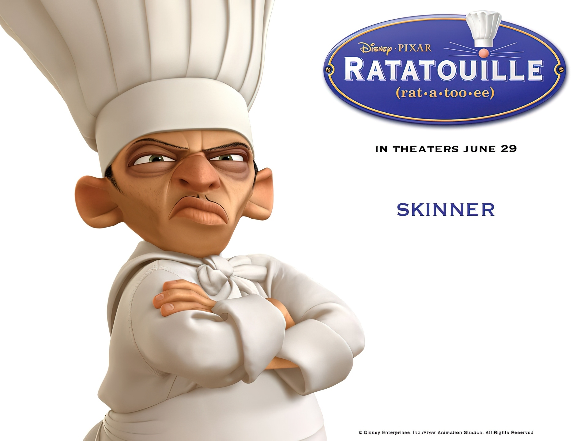 Skinner, kucharz, Ratatuj, Ratatouille