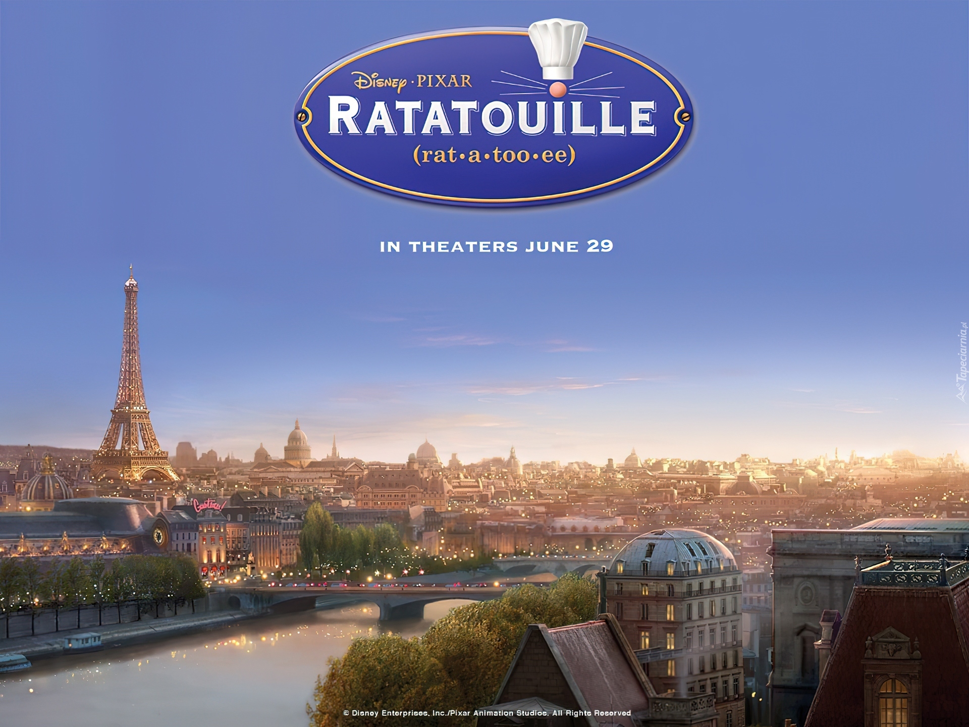 Paryż, Ratatuj, Ratatouille, Wieża Eiffla
