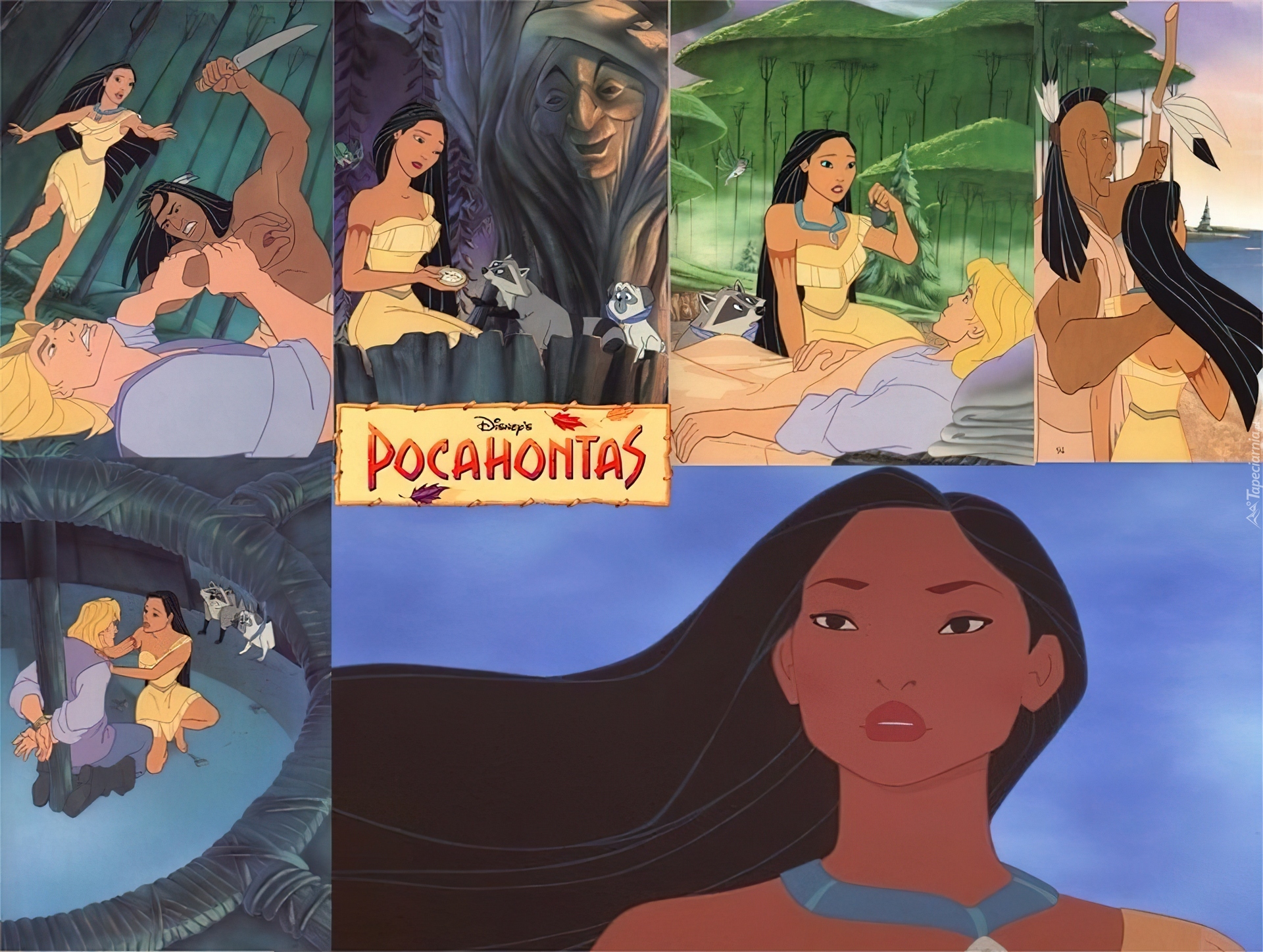 Pocahontas, sceny