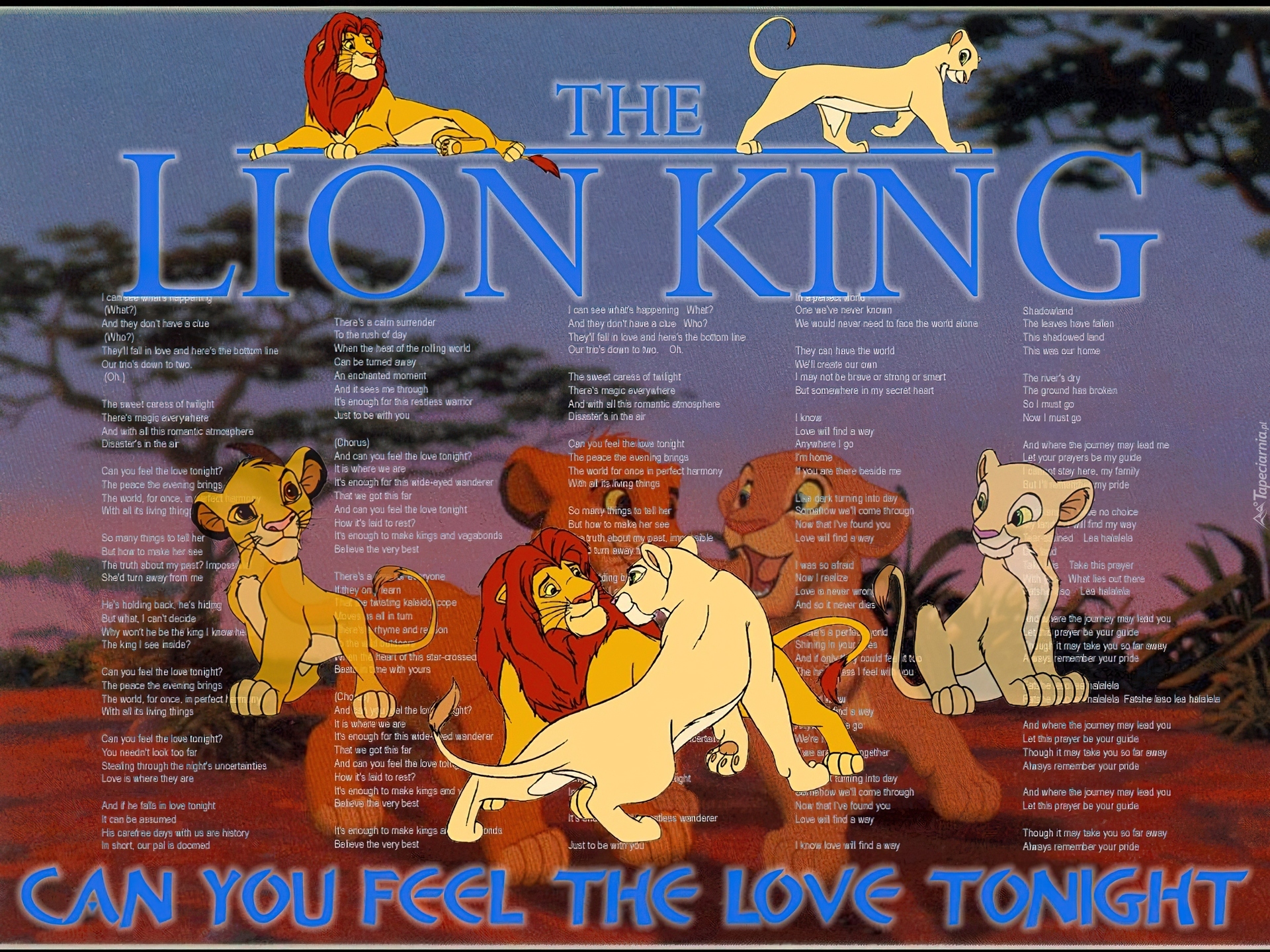 Król Lew, The Lion King, napisy