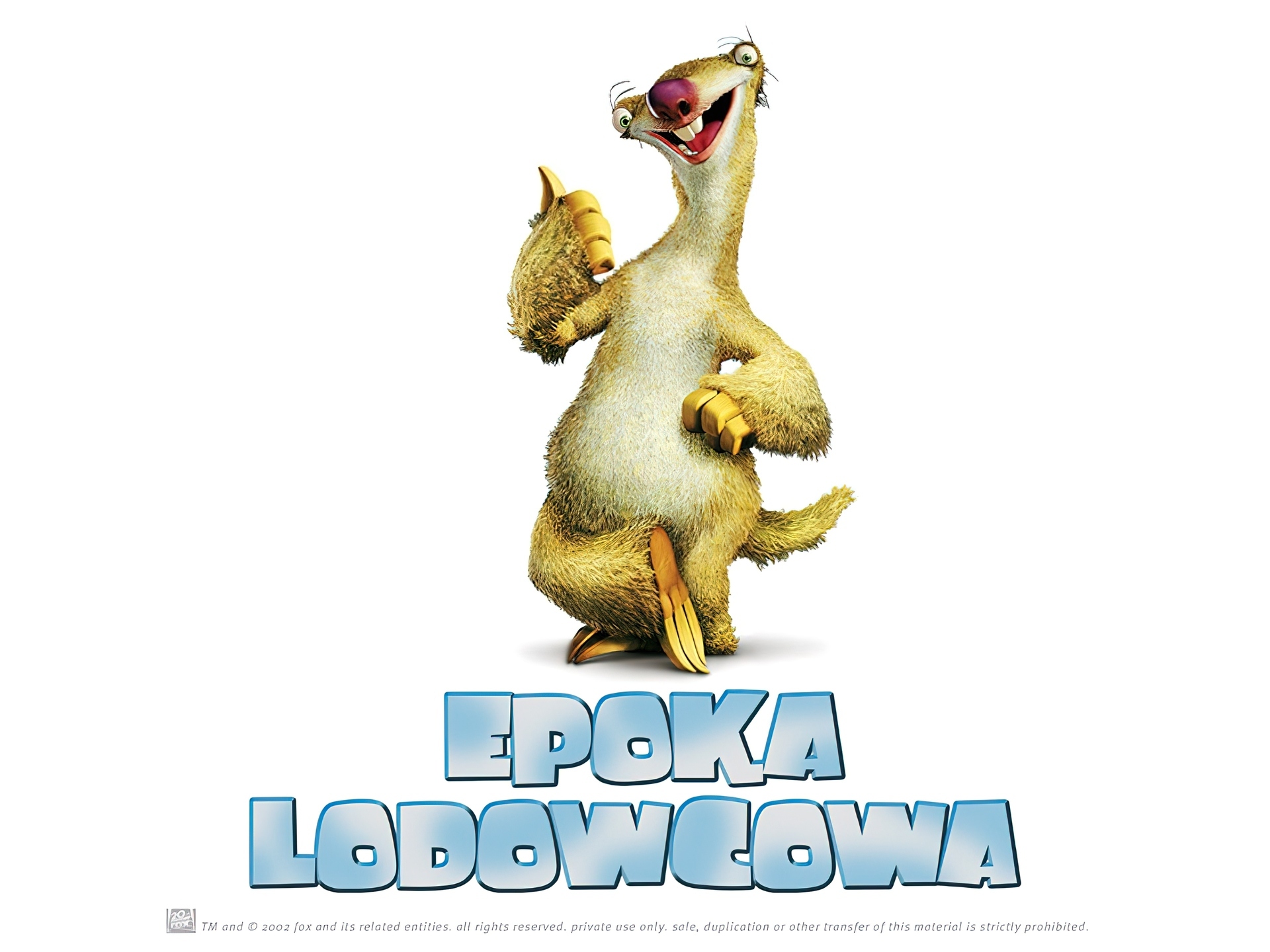 Epoka lodowcowa, Ice Age, leniwiec, Sid