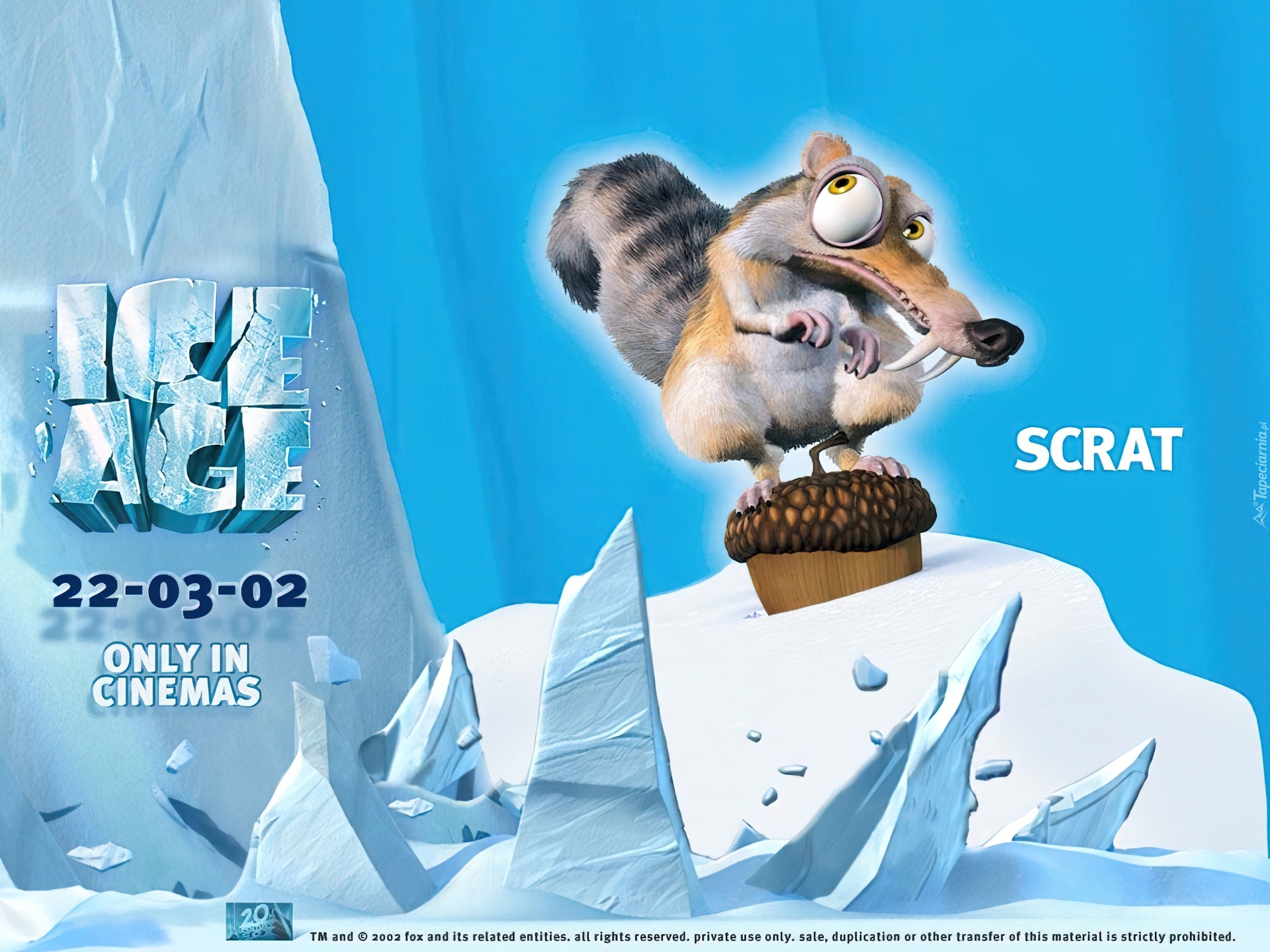 Wiewiórka, Scrat, Epoka lodowcowa, Ice Age