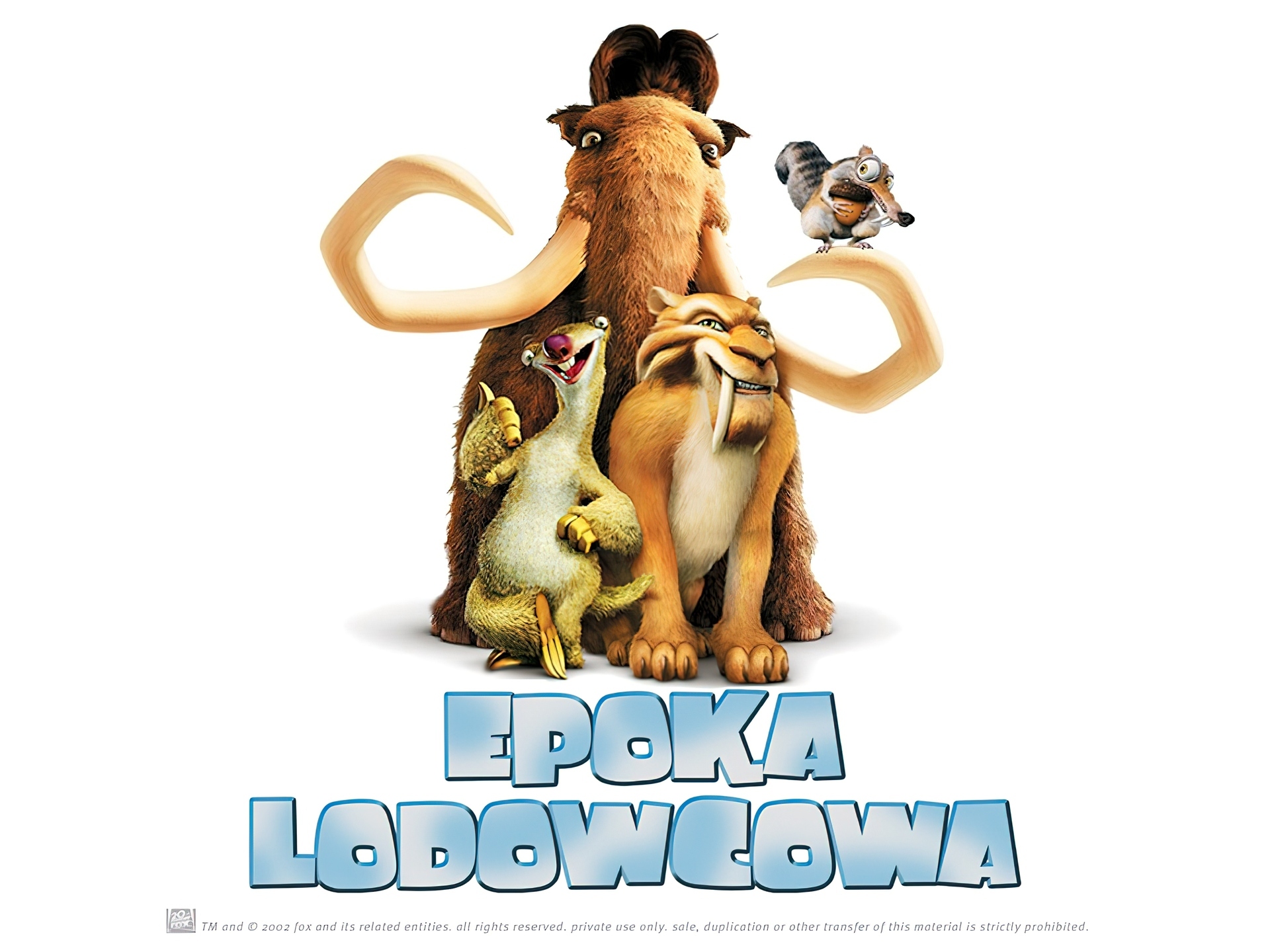 Epoka lodowcowa, Ice Age, postacie