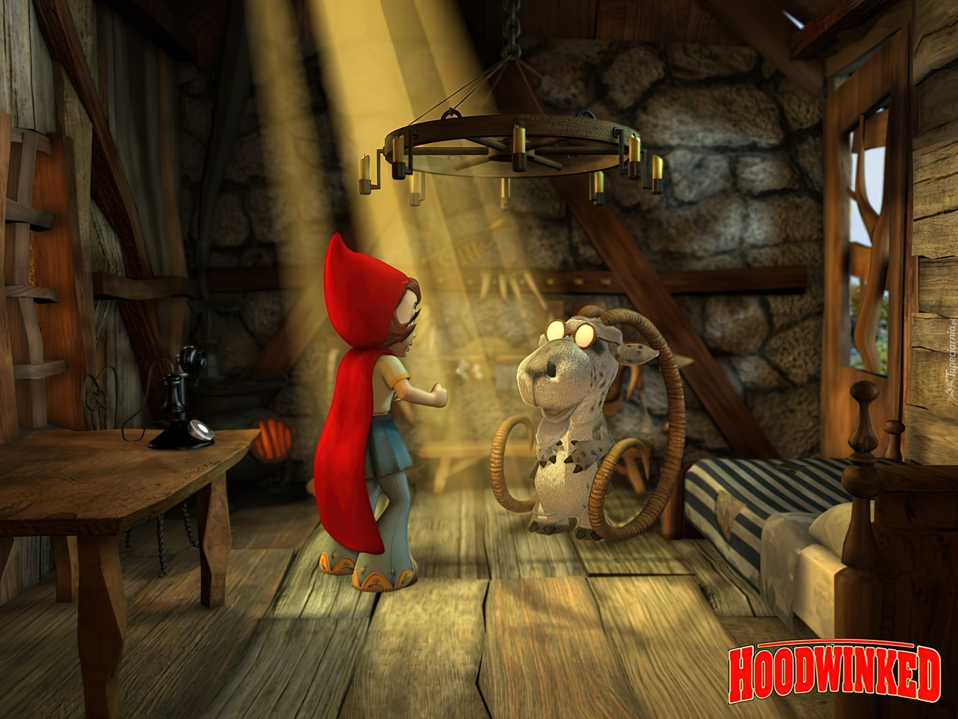 kozioł, Czerwony Kapturek prawdziwa historia, Hoodwinked The True Story of Red Riding Hood