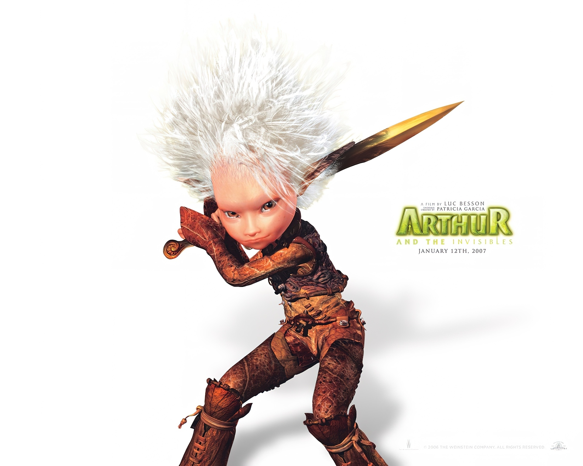 Artur i Minimki, Arthur and the Invisibles, postać, broń