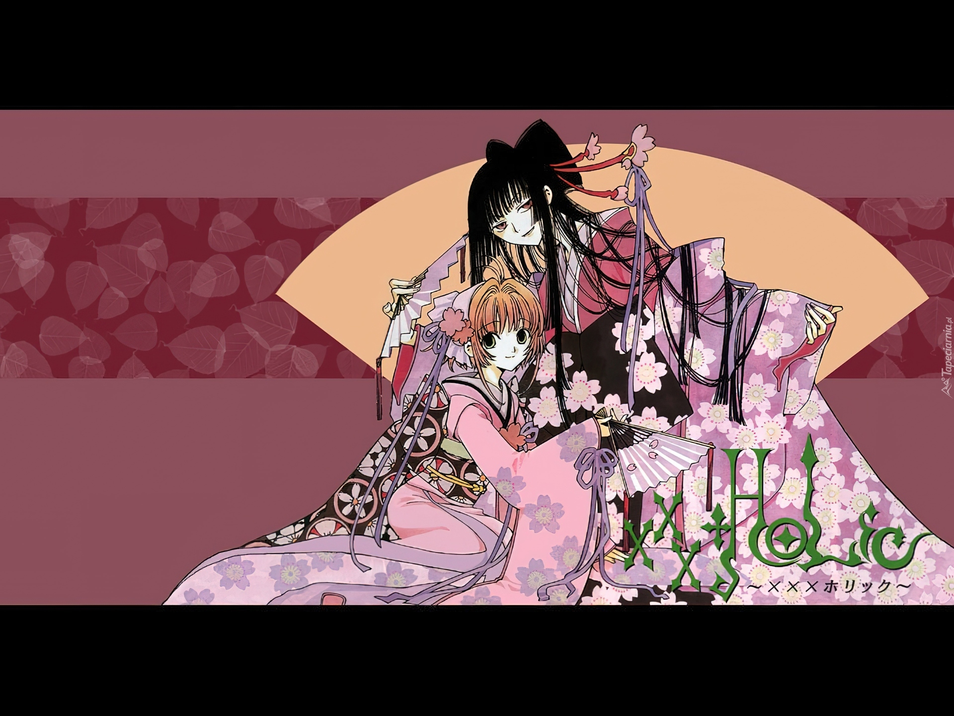 Xxxholic, dziewczyny, kimono, wachlarz
