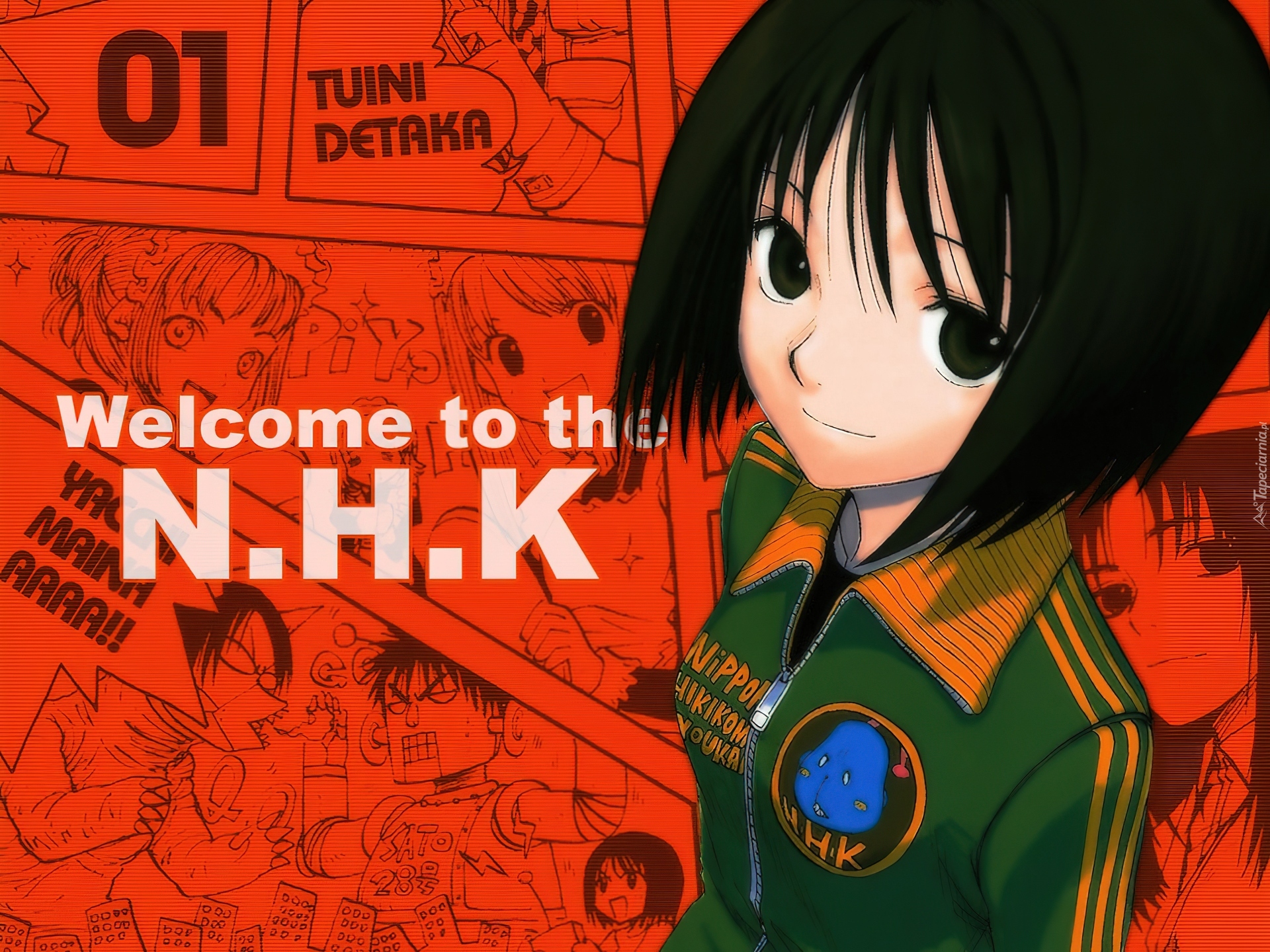 Welcome To Nhk, komiks, dziewczynka, dres