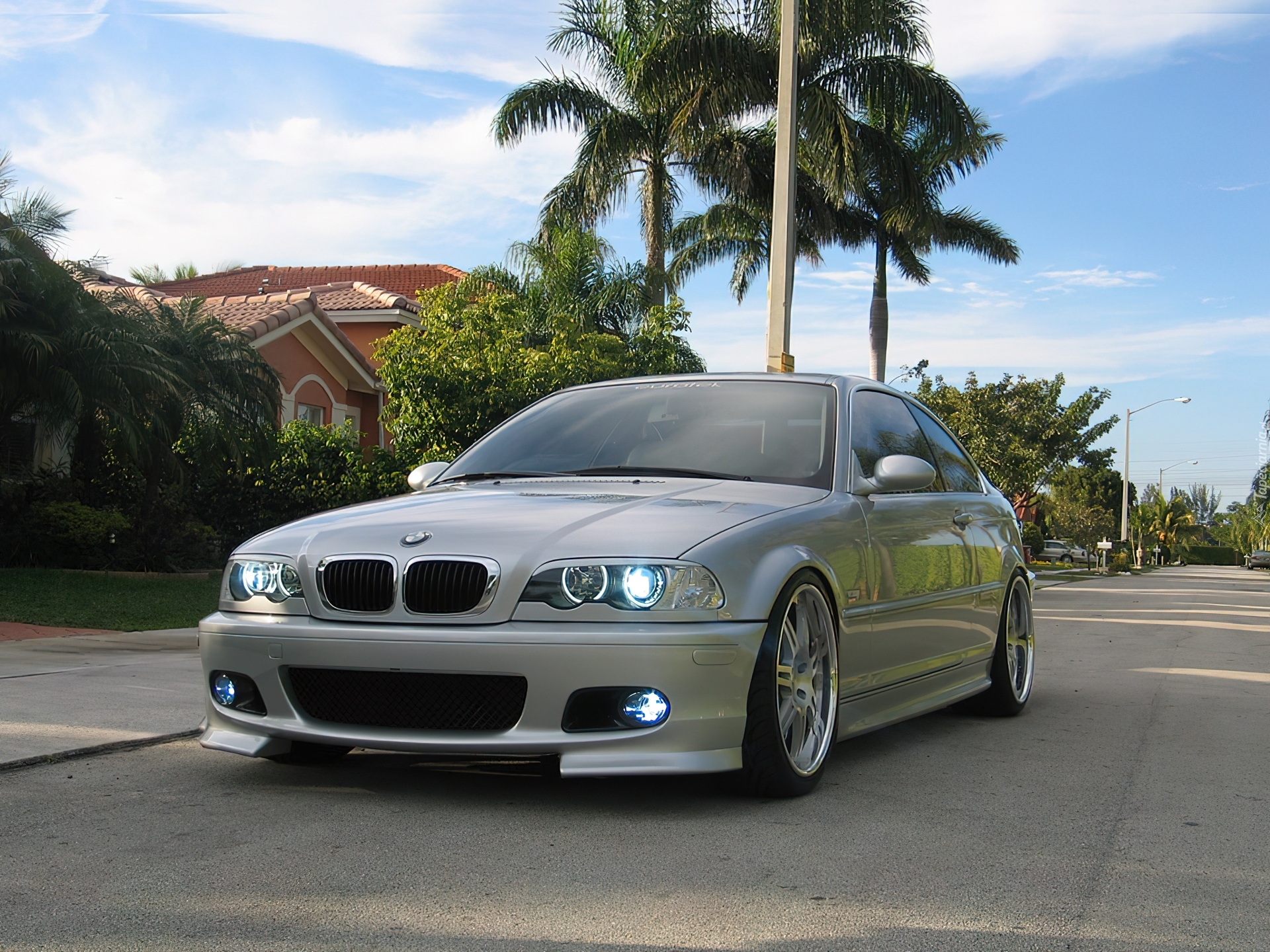 Srebrne, BMW 3, E46, Palma