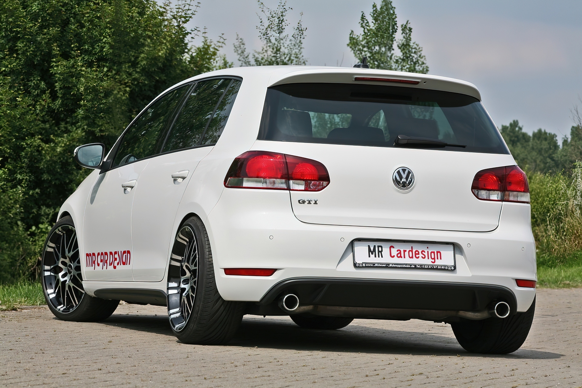 Biały, Volkswagen Golf 5, GTI