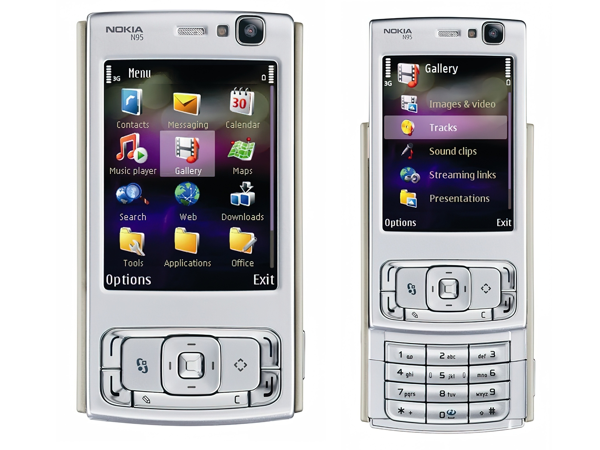Srebrna, Nokia N95
