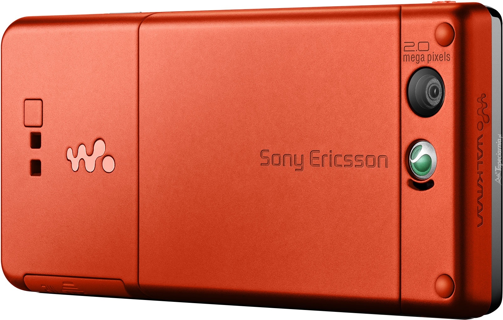 Sony Ericsson W880i, Tył, Czerwony