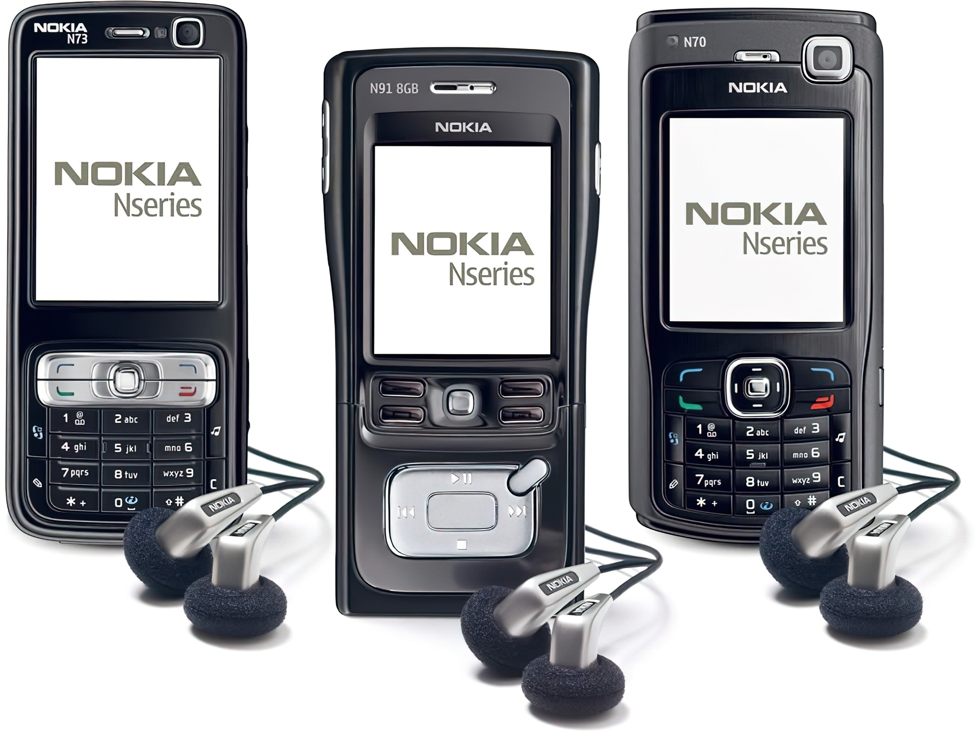 Nokia N73, Nokia N70, Nokia N91, Czarny