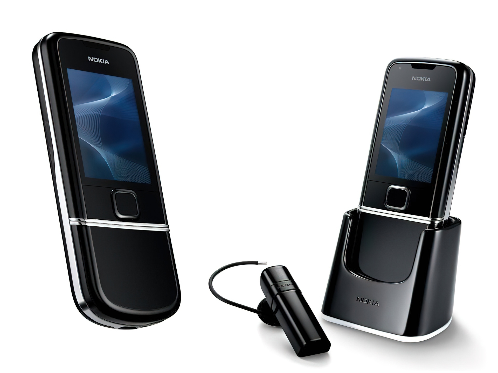 Nokia 8800 Sirocco Edition, Czarny, Baza, Bluetooth