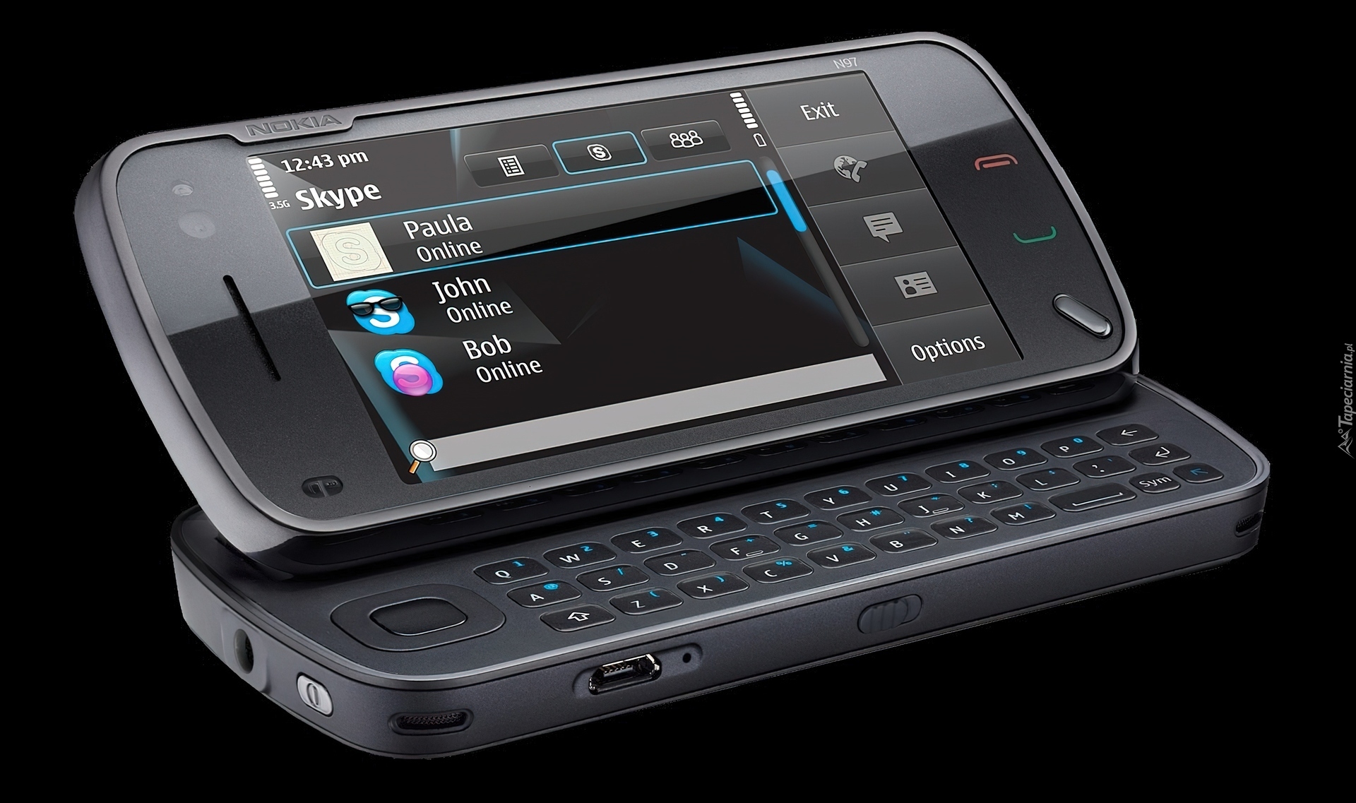 Nokia N97, Czarna, QWERTY