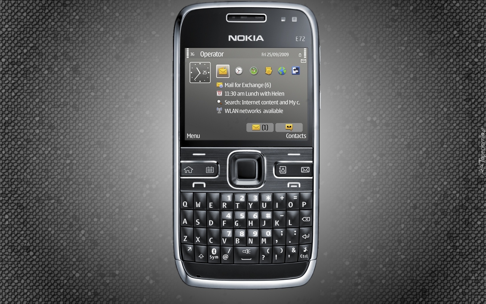 Nokia E72, Czarna, QWERTY