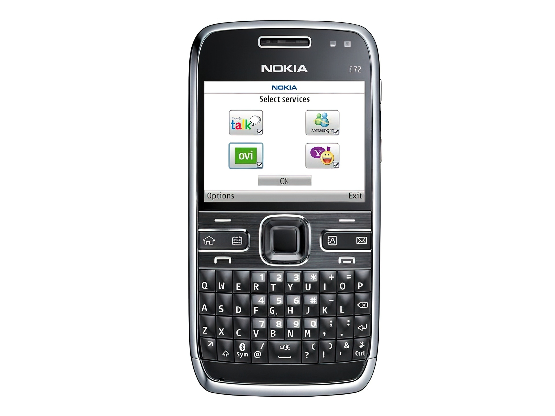 Nokia E72, Czarna, Ovi