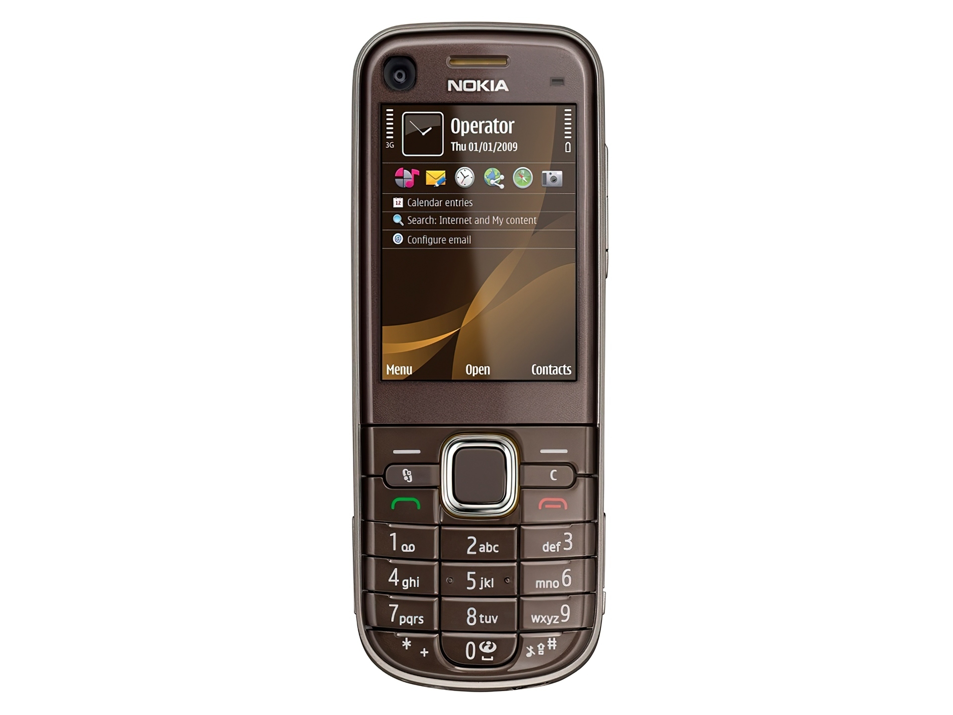 Nokia 6720, Brązowa, Przód