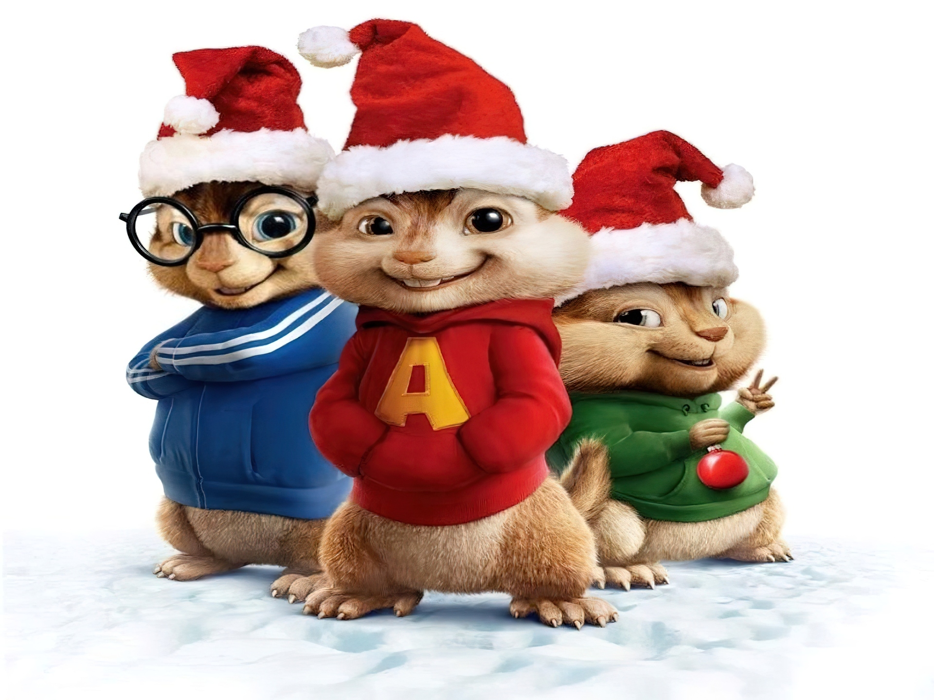 Alvin i wiewiórki, Alvin and the Chipmunks, Czapki, Mikołaja