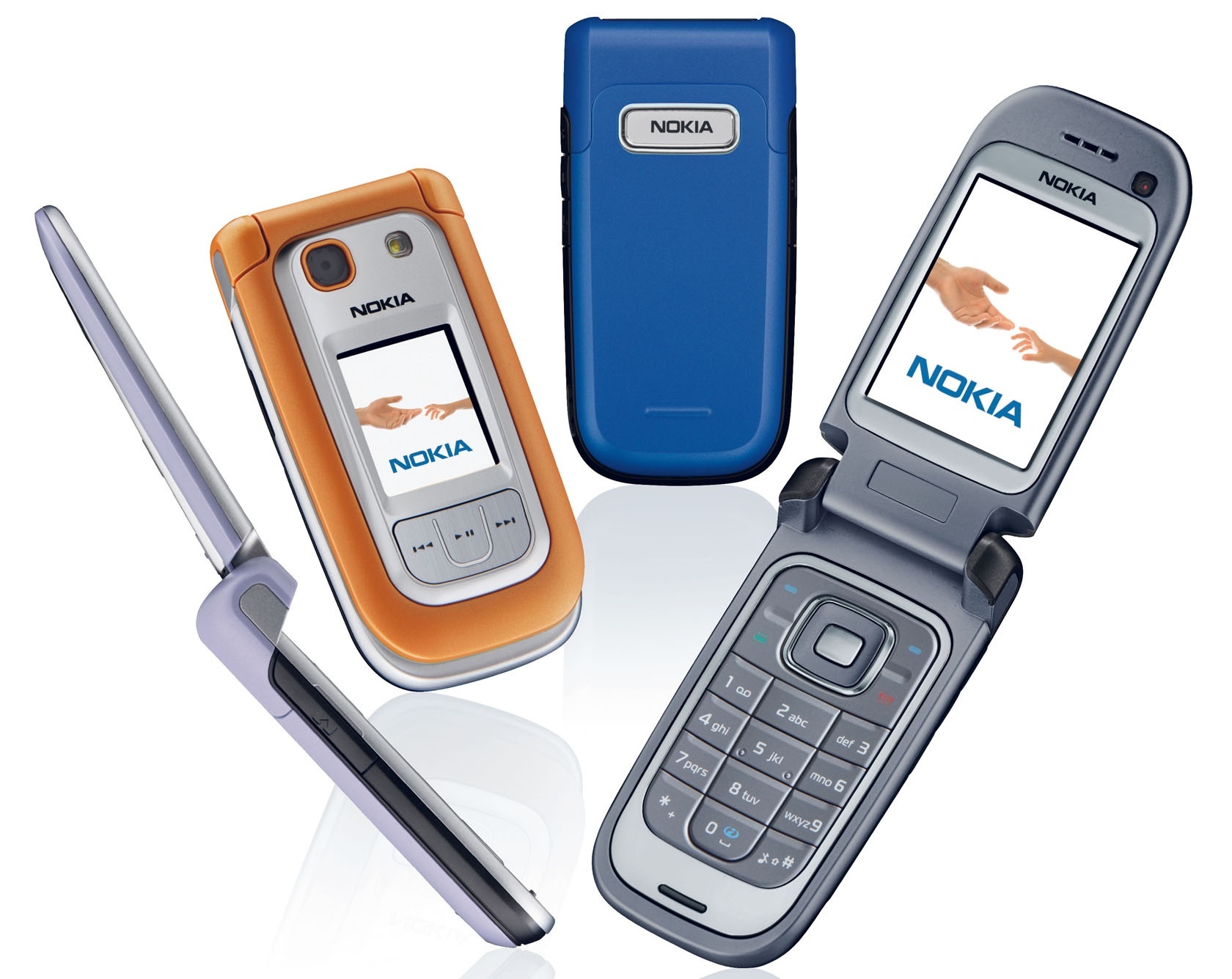 Nokia 6267, Niebieska, Żółta, Srebrna