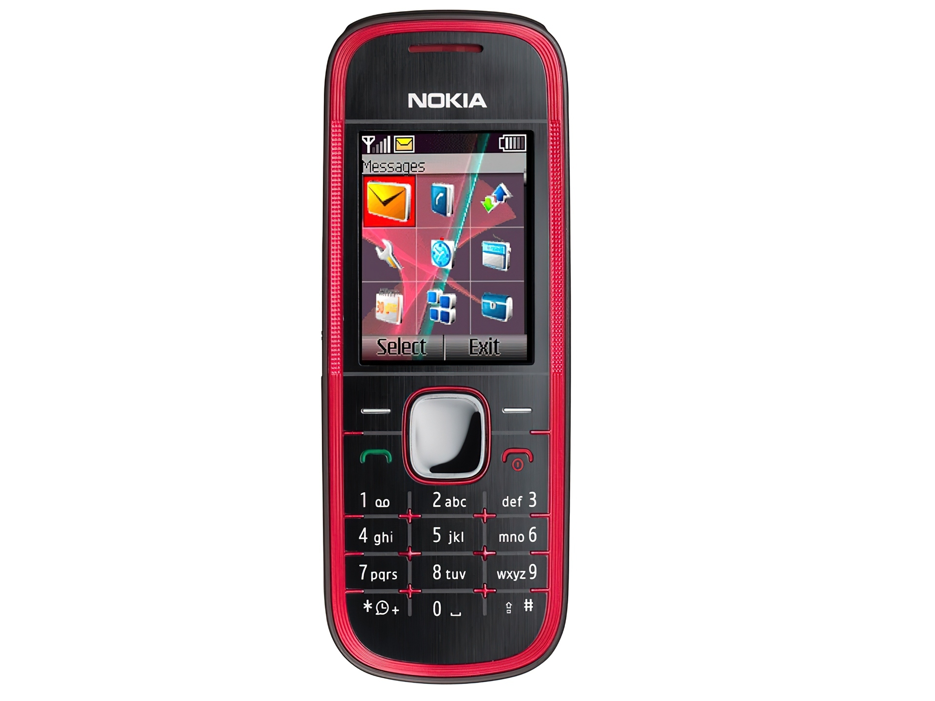 Nokia 5030, Czarna, Menu