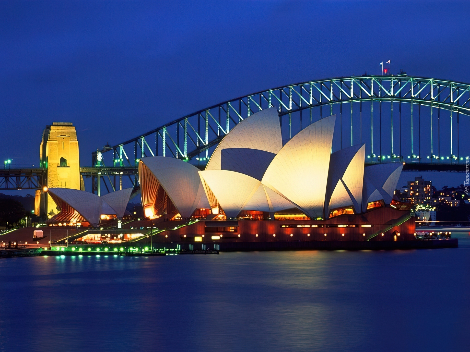 Australia, Sydney, Zatoka Port Jackson, Most Sydney Harbour Bridge, Sydney Opera House