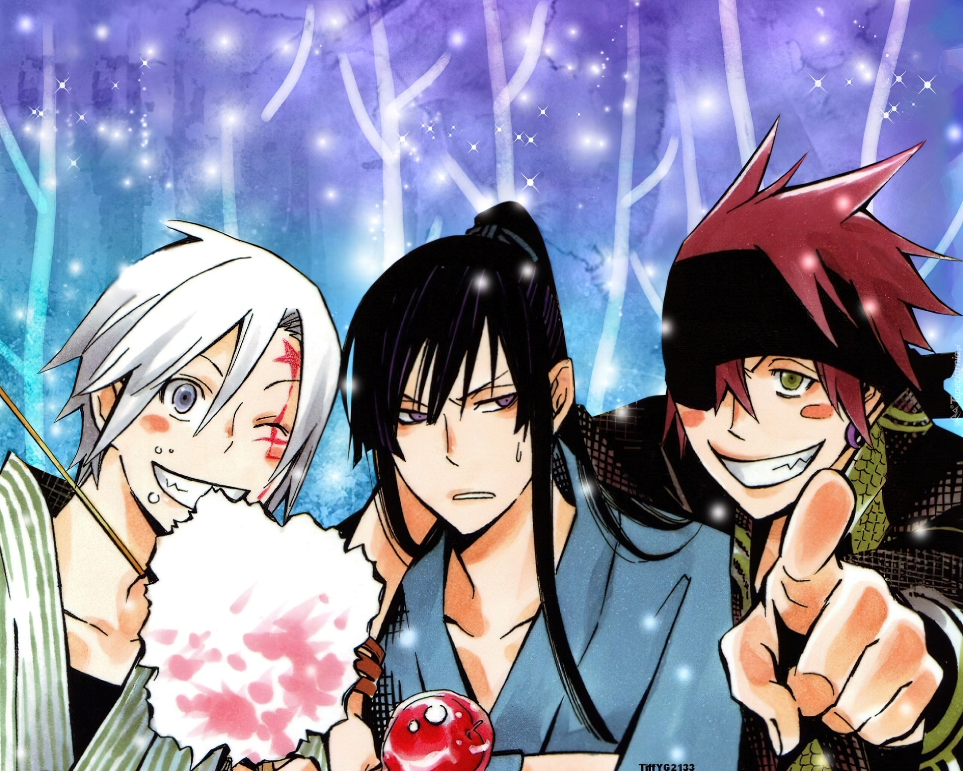 D.Gray-Man, Allen Walker, Lavi, Kanda Yuu