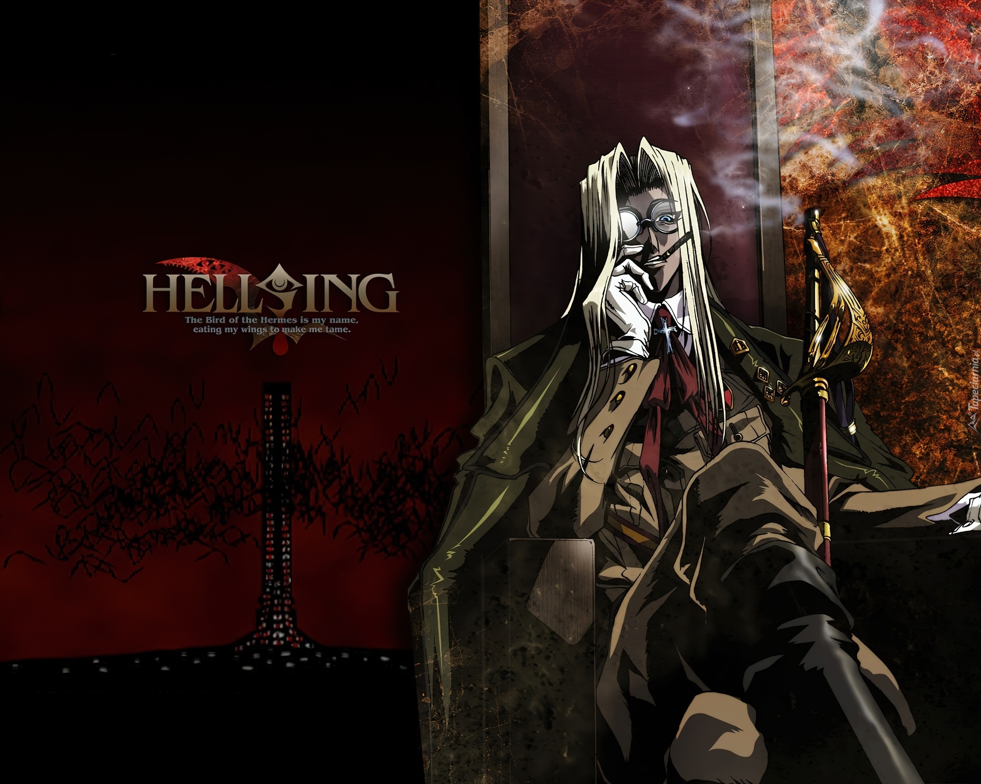 Hellsing, Fajka, Okulary