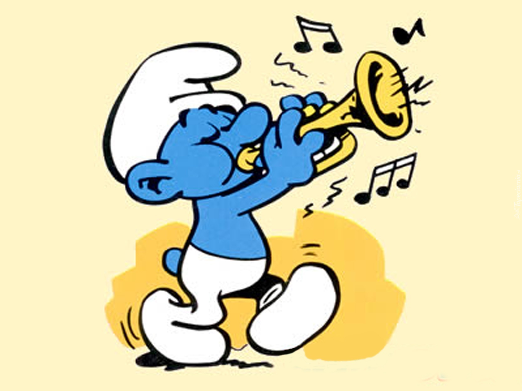 Smerfy, The Smurfs, Smerf, Harmoniusz, Trąbka