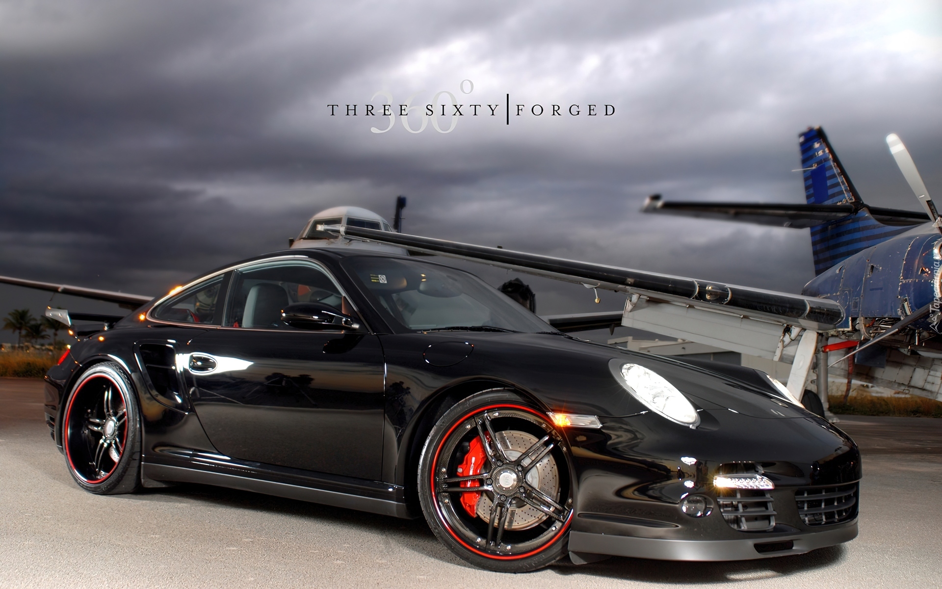Czarne, Porsche, 997
