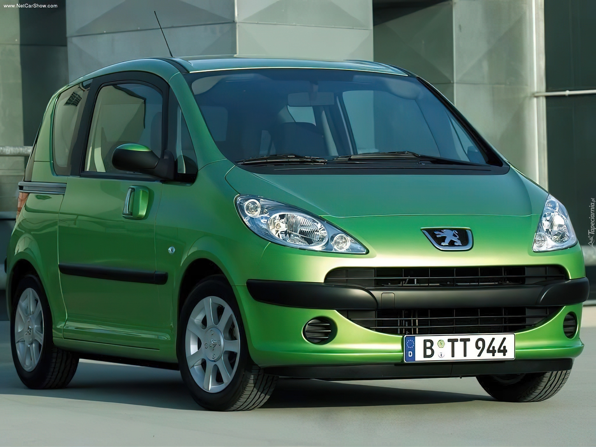 zielony, Peugeot 1007