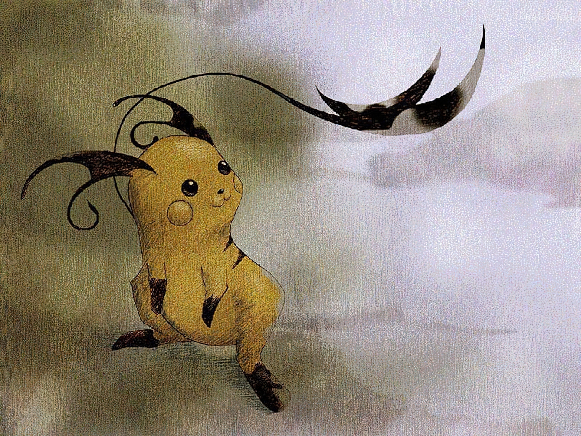 Raichu, rysunek