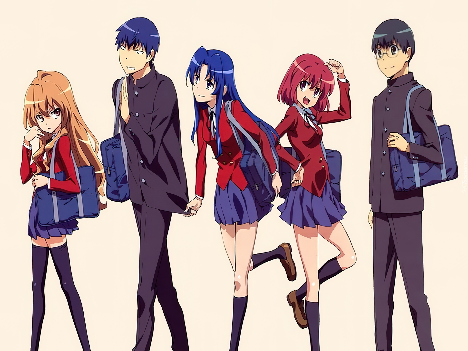 Toradora, postacie, mundurki, szkolne