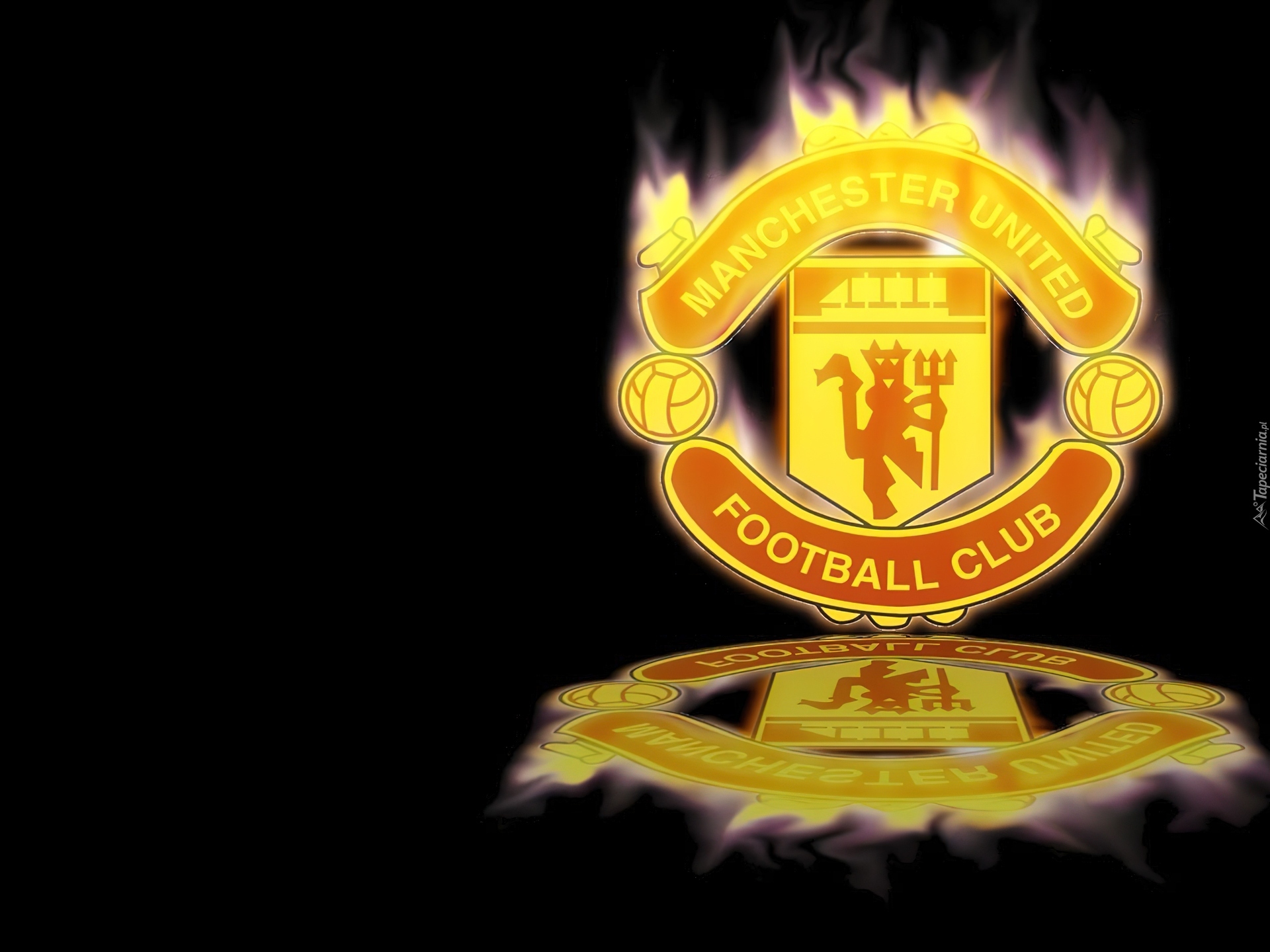 Ogniste, Logo, Manchester United, Odbicie