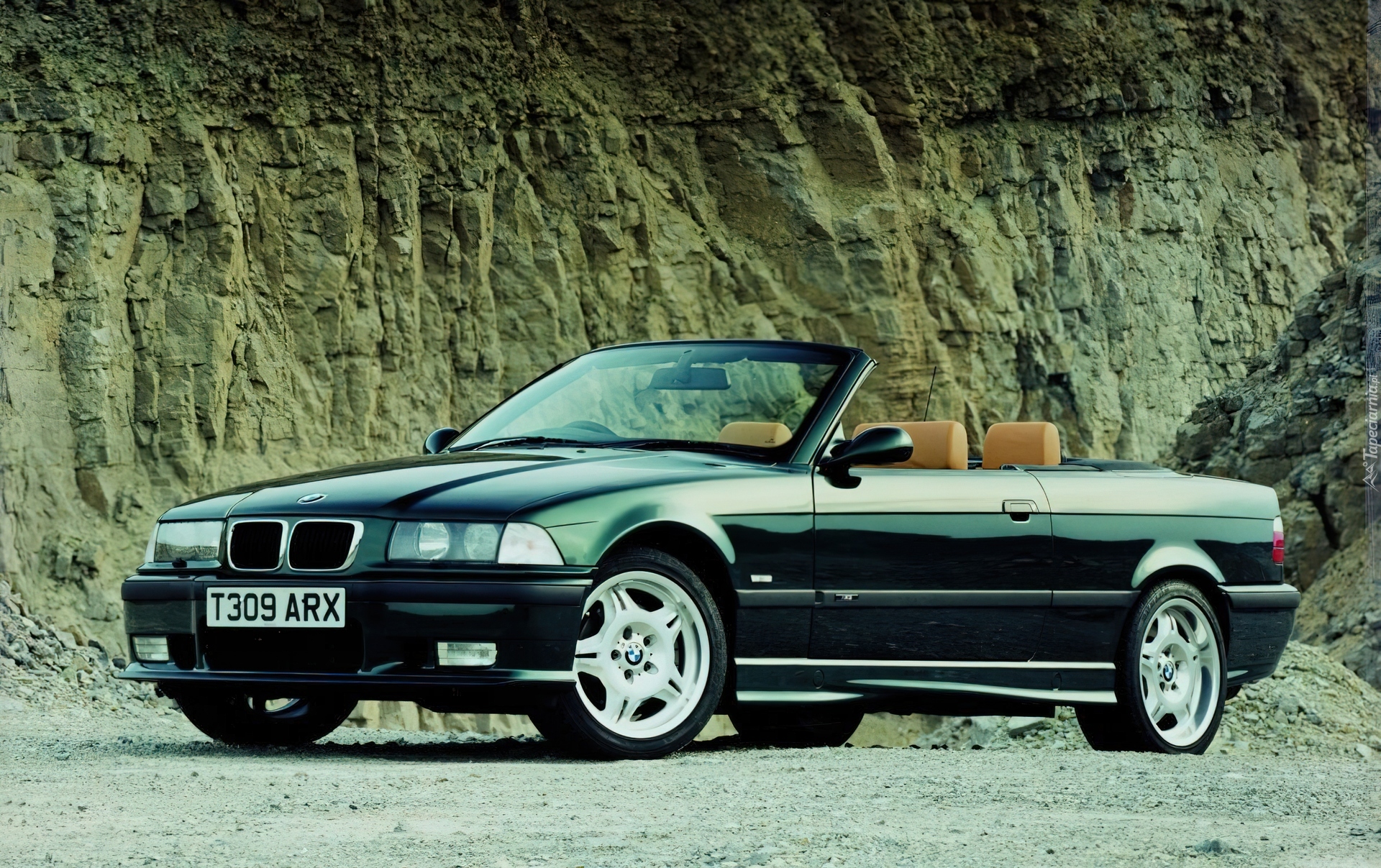 BMW 3, E36, Zielony, Cabriolet