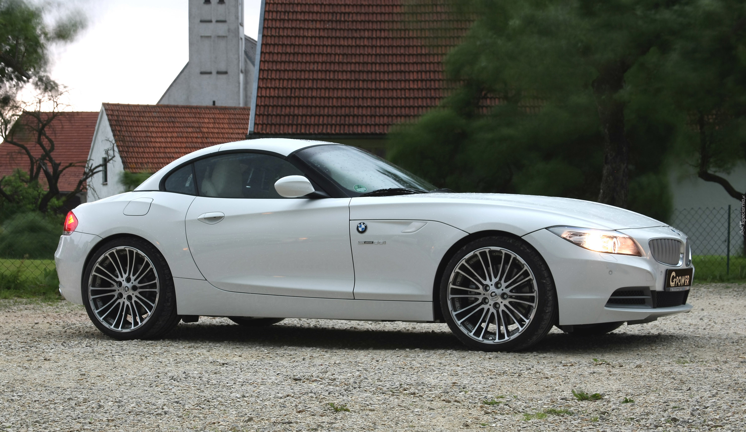 Biały, BMW Seria Z4, Prawy, Bok