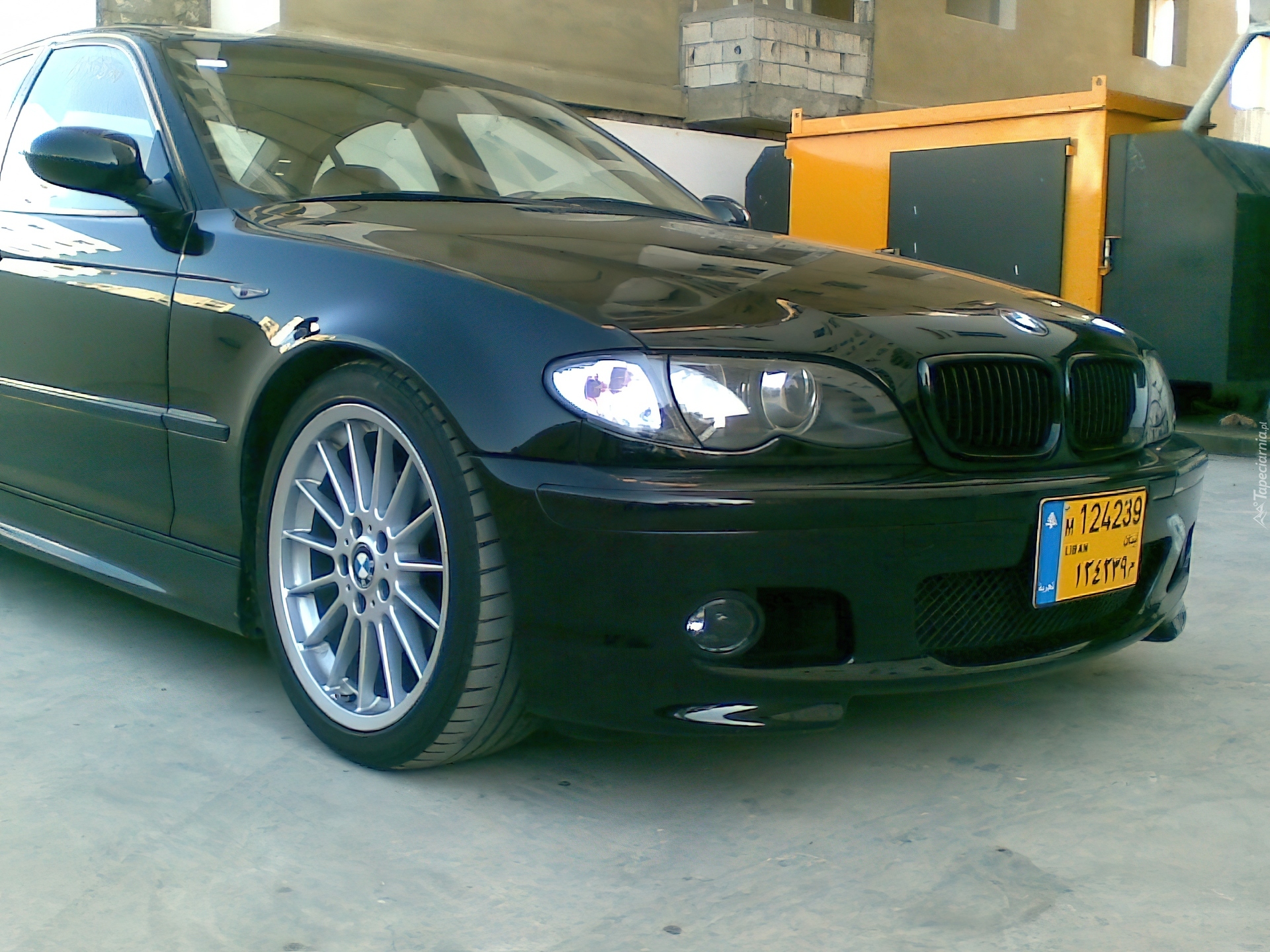 Przód, Czarny,  BMW 3, E46