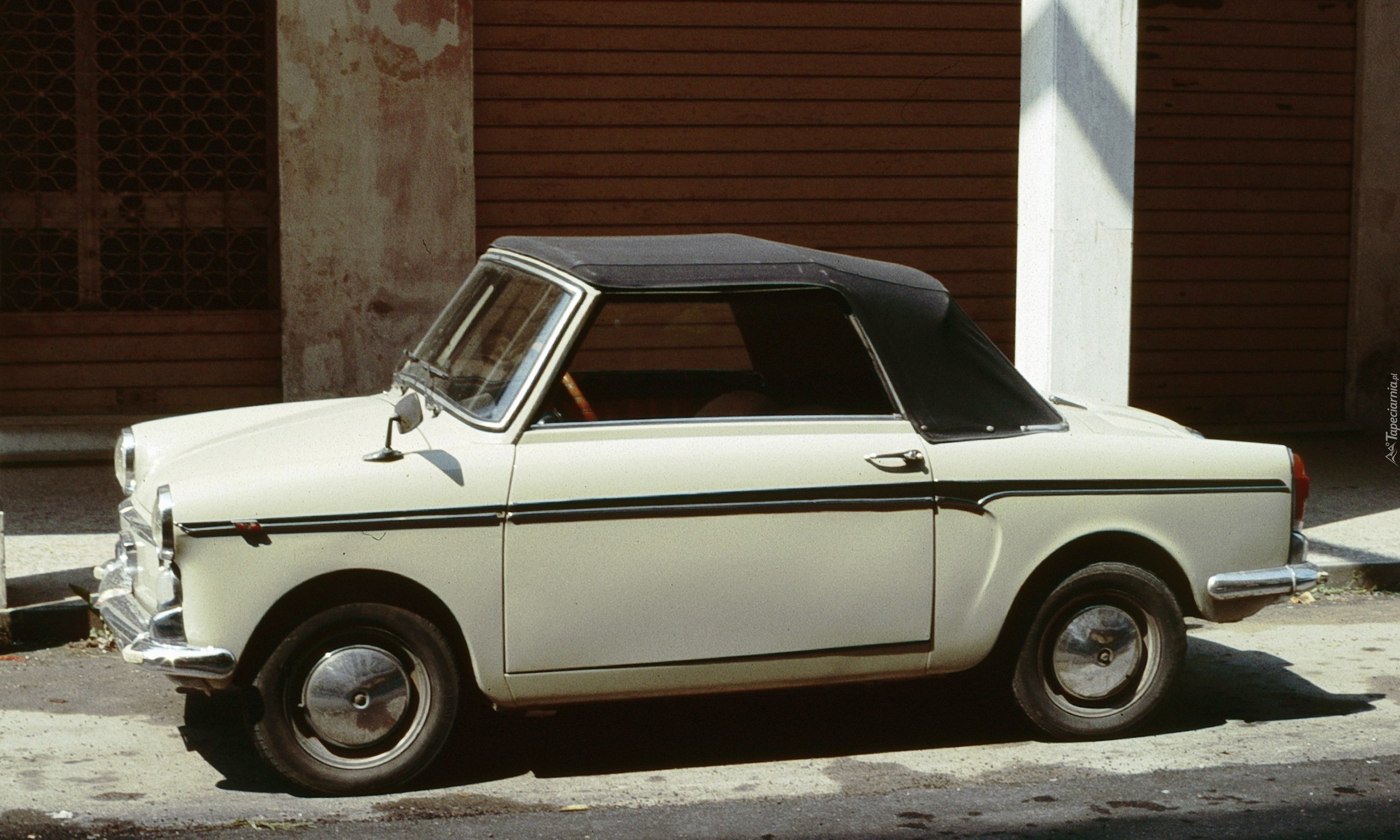 Biały, Czarny, Pas, Autobianchi Bianchina, Kabriolet