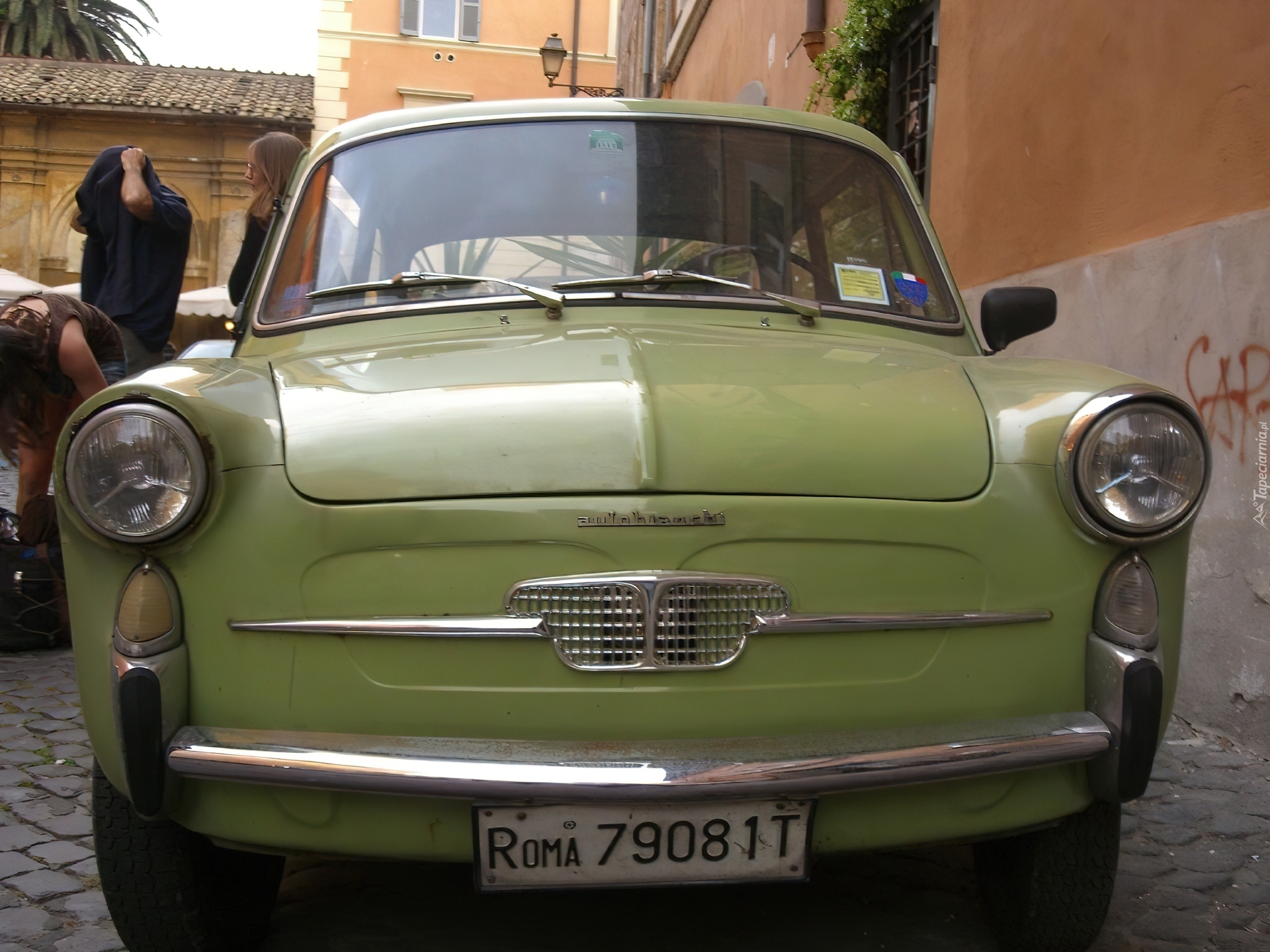 Groszkowy, Autobianchi Bianchina, Roma, Włochy