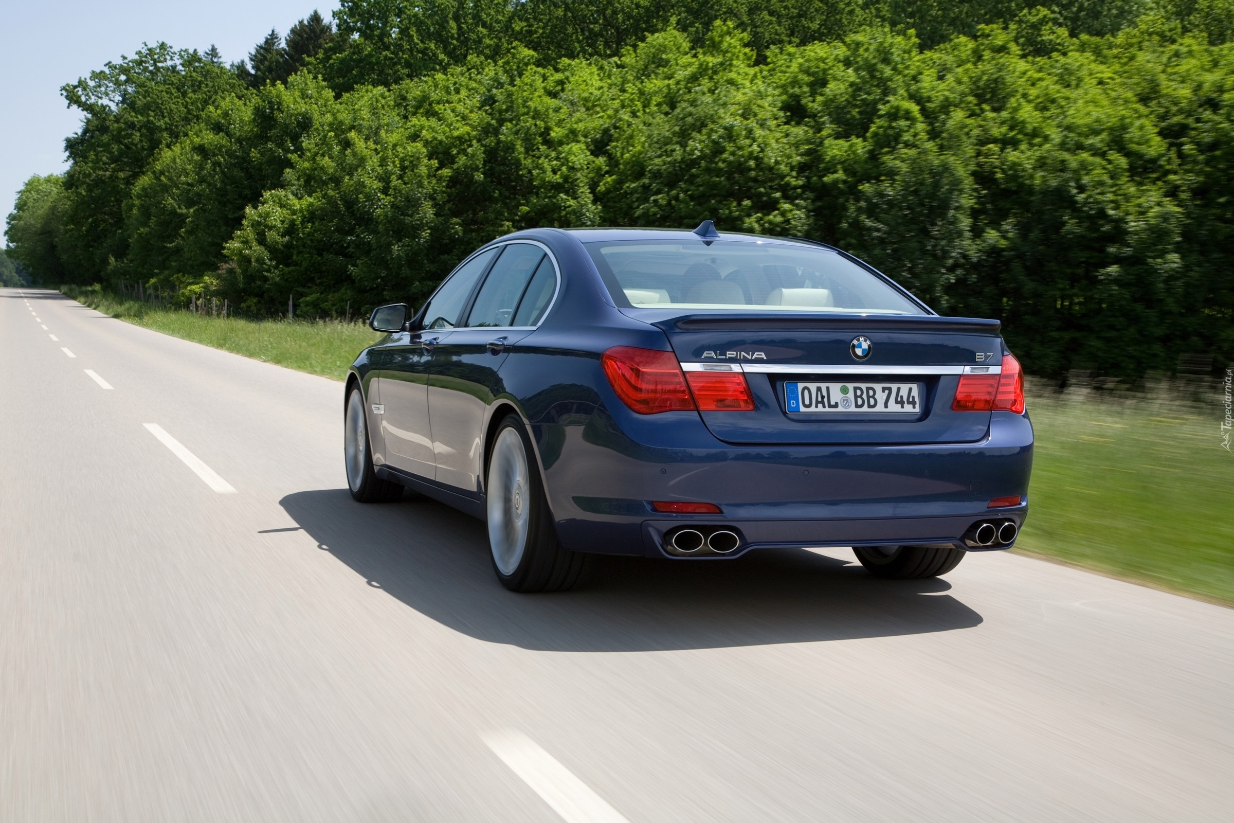 Alpina, B7, BMW seria 7 F01, Tłumik, Droga