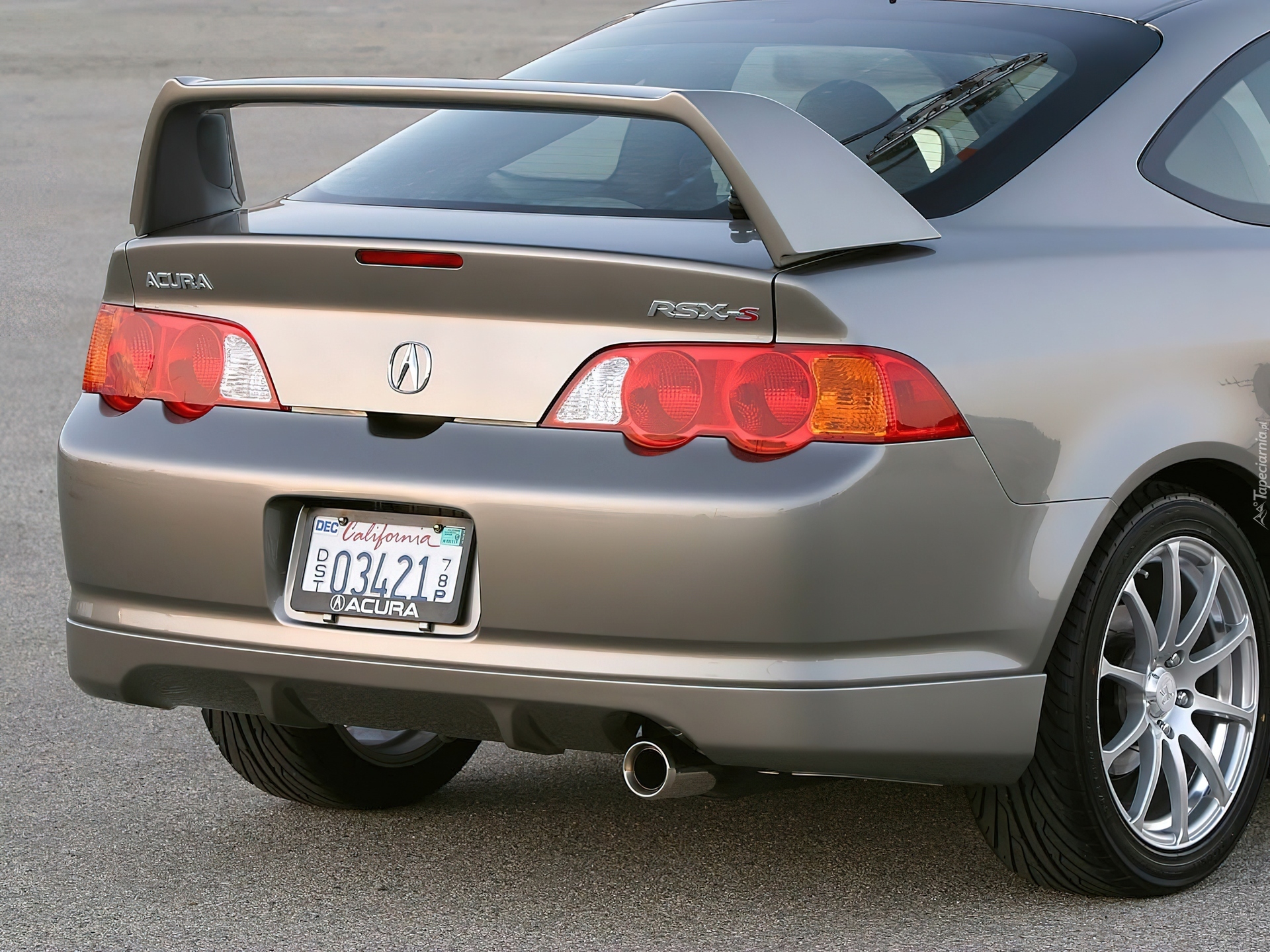 Tył, Acura RSX, Spojler, USA