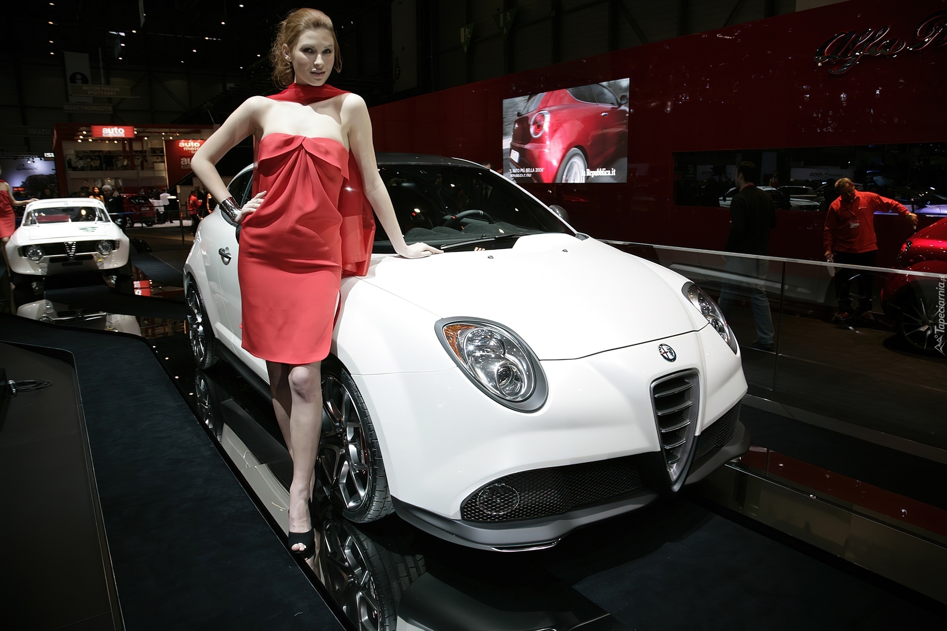 Alfa Romeo MiTo, Wystawa, Modelka