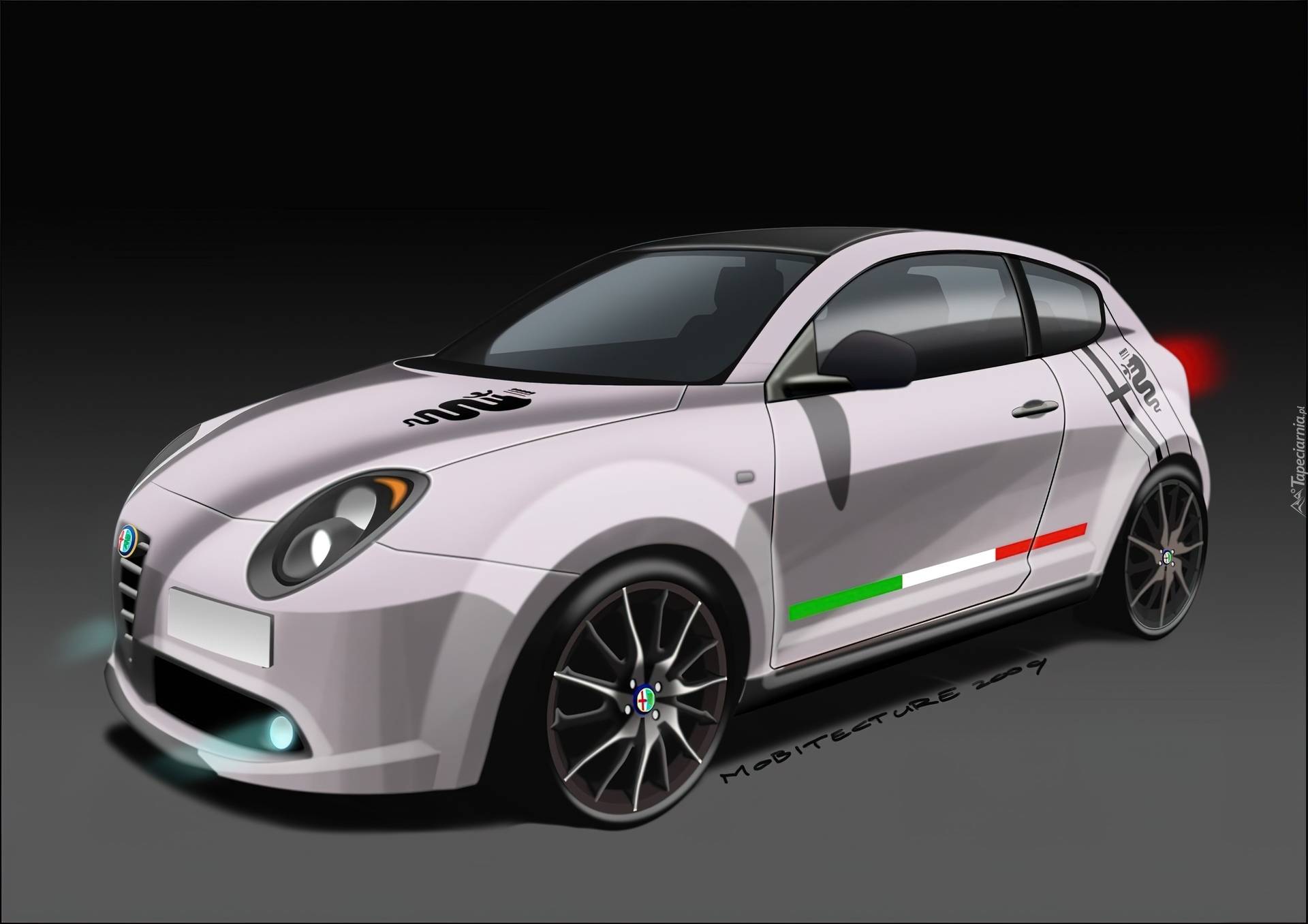 Alfa Romeo MiTo, Prototyp, Grafika