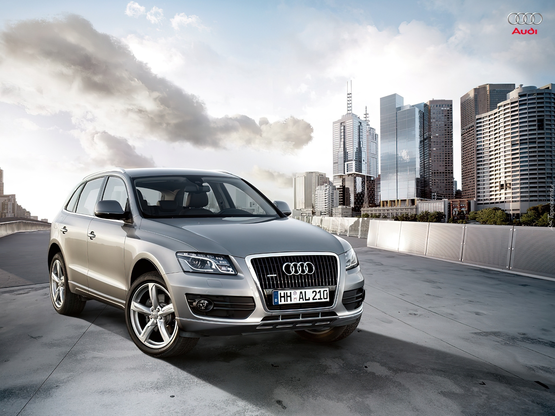 Przód, Audi Q5, Miasto, Maska
