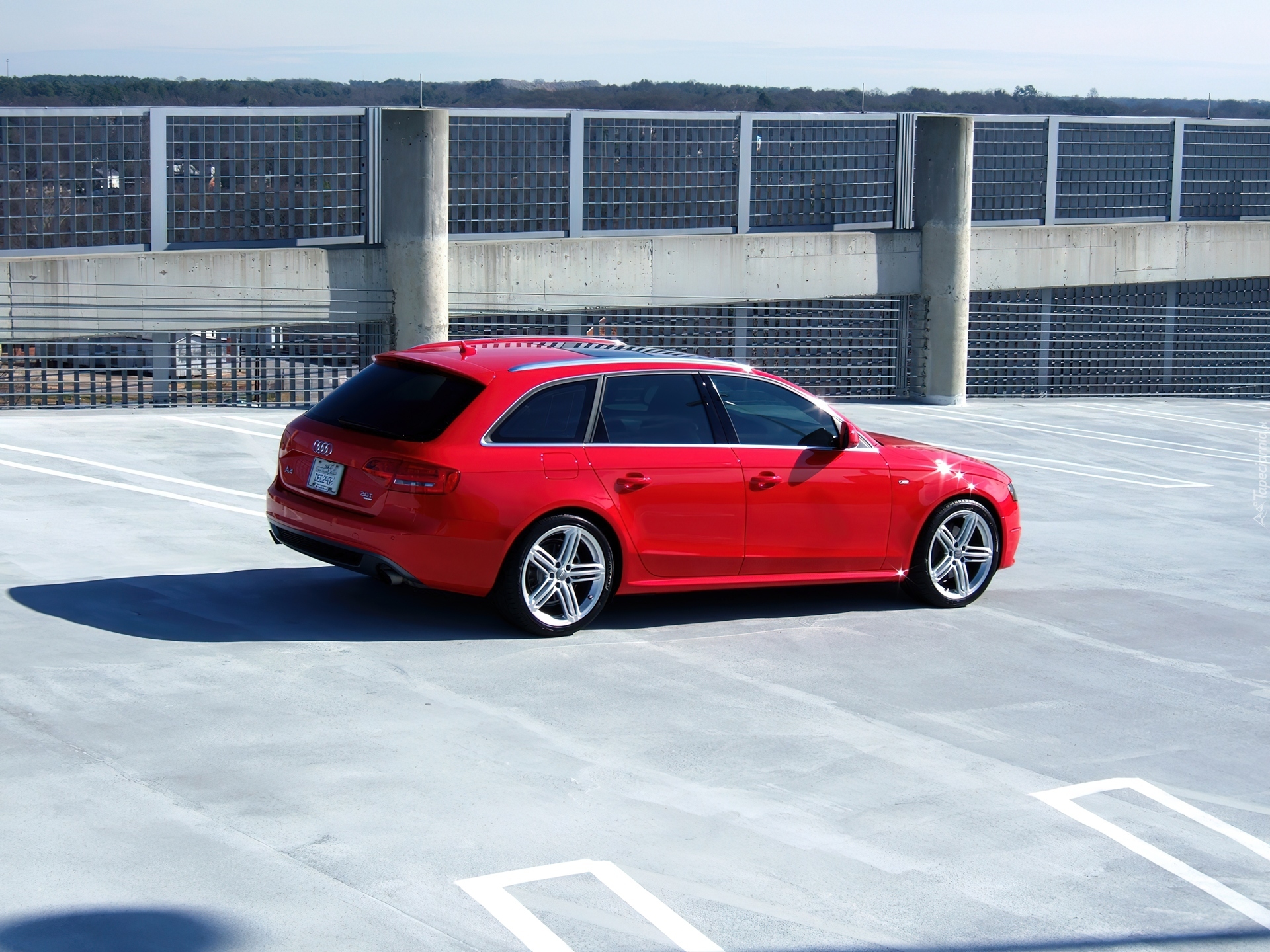 Czerwone, Audi A4 B8, Avant