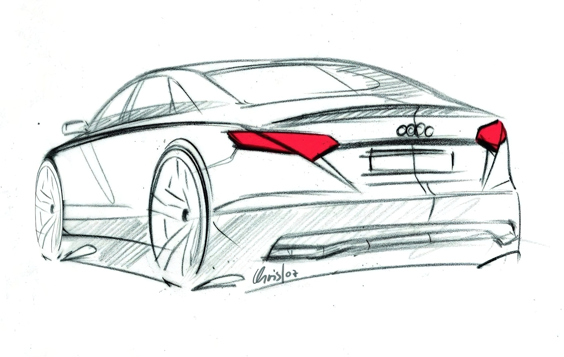 Audi A7, Szkic