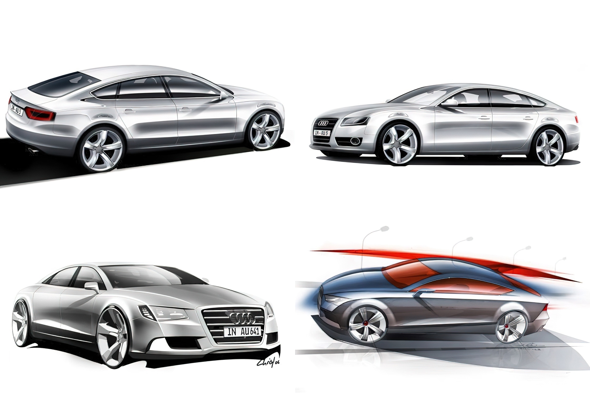 Audi A7, Szkic, Prototyp